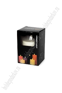 Свеча светодиодная на батарейках 7,5*7,5*12 см (1 шт) SF-8046, №5