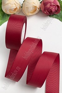 Лента репсовая 4 см*20 ярд (SF-3452) бордовый №37
