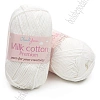 Пряжа &amp;quot;Milk cotton Premium&amp;quot; 50 гр (10 шт) SF-7847, белый