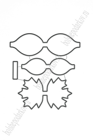 Форма для вырубки &quot;Заготовка для бантика&quot; 8,8*9,5 см (SF-7793) №23