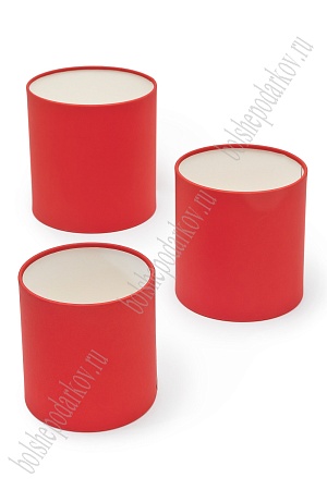Коробки цилиндр 3 в 1, 16*16,5 см, красный