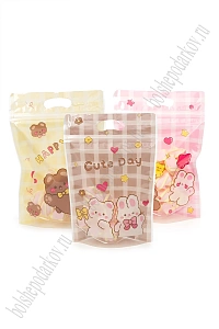 Пакет с ZIP замком 15,5*22,5*3,5 см (50 шт) SF-8099, микс №1