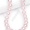 Бусины круглые на нитке 10 мм (SF-8070) жемчуг светло-розовый