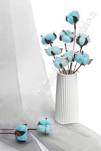 Веточки 30 см; 10 шт "Хлопок" (SF-1910) голубой