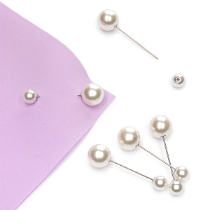 Брошь-игла 5 см (10 шт) SF-2127, серебро №1