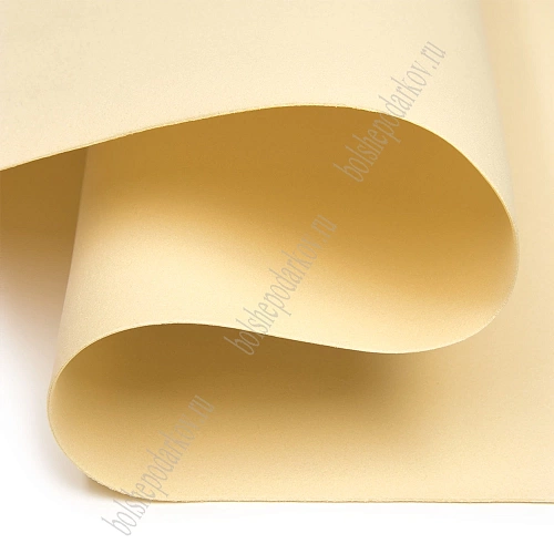 Фоамиран 1 мм, Китай 60*70 см (10 листов) SF-5822, ванильный №1025
