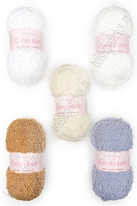 Пряжа &quot;Coral plush&quot; 100 гр (5 шт) SF-7843, №1