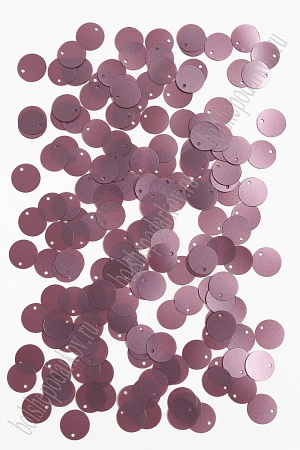 Пайетки круглые 12 мм (50 гр) SF-3067, темно-розовый