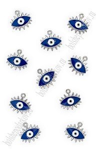 Подвеска металл &quot;Амулет Глаз №2&quot; (10 шт) SF-7343, серебро