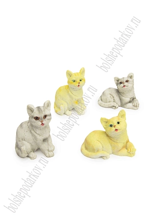 Фигурка миниатюрная &quot;Кошечка&quot; 2,5*4,5 см (4 шт) SF-8049