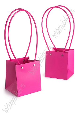 Сумка для цветов 13*15*12 см (10 шт) SF-7377, фукси