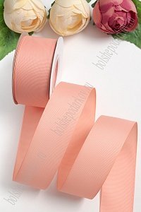 Лента репсовая 4 см*20 ярд "1 сорт" (SF-1349) темно-персиковый №215