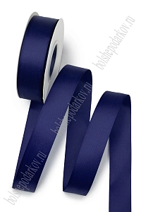 Лента атласная двусторонняя 2,5 см*25 ярд (SF-7276) синий №0045