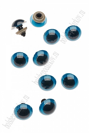 Фурнитура &quot;Глазки для игрушек&quot; 18 мм, с заглушками (20 шт) SF-2142, синий №3