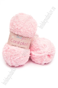 Пряжа "Coral plush" 100 гр (5 шт) SF-7843, розовый