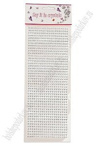 Стразы декоративные 4 мм (880 шт) SF-7358, серебро