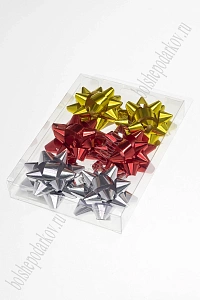 Бант-звезда 5 см (6 шт) SF-7825, ассорти №3