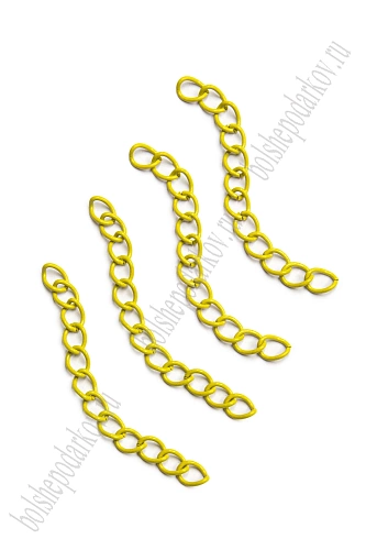Цепочка 5 см (100 шт) SF-7454, желтый №5