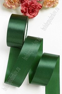 Лента атласная 4 см*25 ярд (SF-1356) темно-зеленый №049
