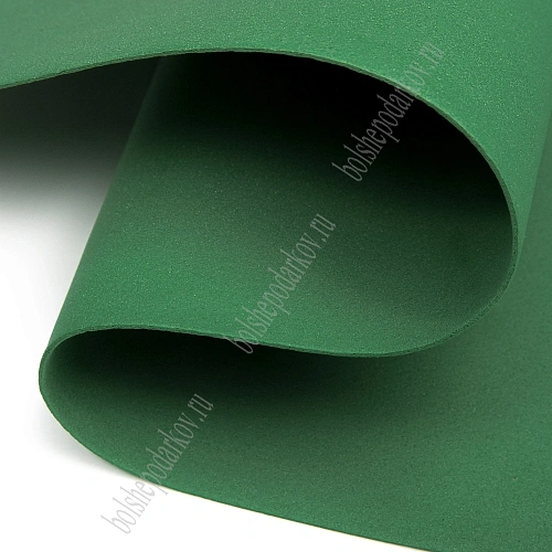 Фоамиран 1 мм, Китай 50*50 см (10 листов) SF-3431, зеленый №1046