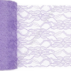 Фатин с узором &quot;Цветы&quot; 15 см*10 ярд (SF-2940) фиолетовый №4