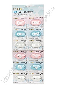 Нож с выдвижным  лезвием 6 см (12 шт) SF-7837, №1