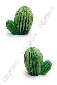Фигурка миниатюрная &quot;Кактус&quot; 3*2*3,4 см (2 шт) SF-8049, №1