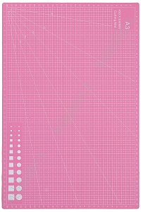 Коврик для рукоделия двухсторонний А3 (SF-6074) розовый УЦЕНКА