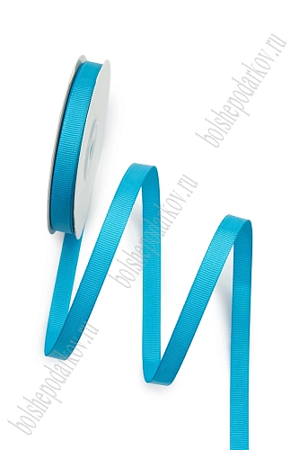 Лента репсовая 1 см*20 ярд &amp;quot;1 сорт&amp;quot; (SF-1346) голубой №20