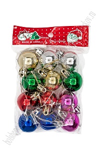 Набор новогодних шаров 3 см (12 шт) SF-1691, микс №16