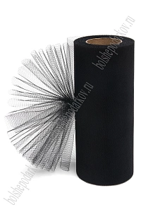 Фатин в шпульках 15 см*25 ярд (SF-603) черный №12