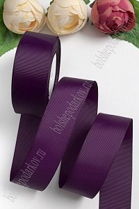 Лента репсовая 4 см*20 ярд (SF-3452) темно-сиреневый №34
