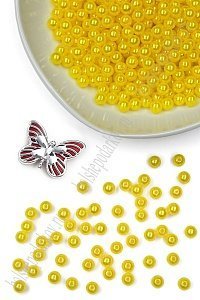 Бусинки 8 мм, 50 гр (SF-1449) желтый №94