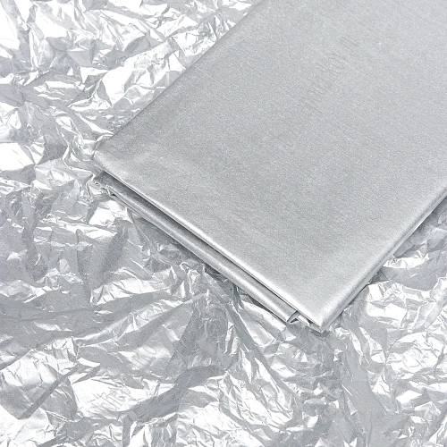 Бумага тишью металлик 50*66 см (10 листов) SF-915, серебро