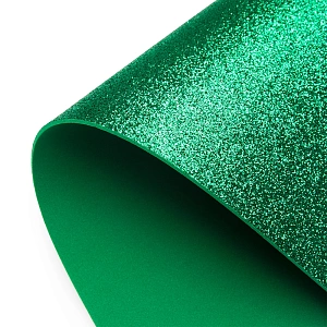 Фоамиран глиттерный А4, 2 мм Premium (10 листов) SF-1955, темно-зеленый №017А Фоамиран глиттерный А4, 2 мм Premium (10 листов) SF-1955, темно-зеленый №017А