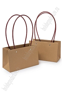 Сумка для цветов 22*13,5*10,5 см (10 шт) SF-7378, коричневый №10