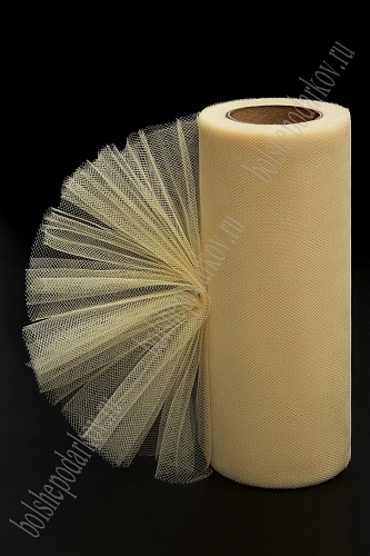 Фатин в шпульках 15 см*25 ярд (SF-603) темно-бежевый №45