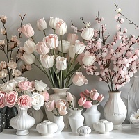 Искусственные цветы, муляжи