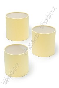 Коробки цилиндр 3 в 1, 16*16,5 см, светло-желтый