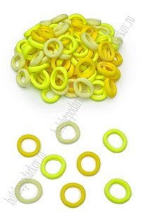 Резинки для волос 2 см (100 шт) SF-7505, ассорти №5