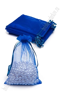 Мешочек из органзы 10*14 см (50 шт) SF-7584, синий