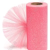 Фатин с блестками 15 см*25 ярд (SF-604) коралловый №43