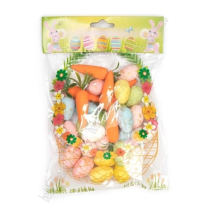 Пасхальный декор "Ассорти" 3,5 см и 5 см (32 шт) SF-7862, №1