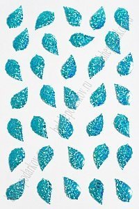 Пайетки "Листик" 25*14 мм*50 гр (SF-3064), бирюзовый