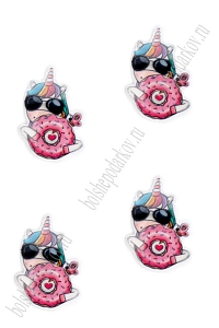 Кабошон-вырубка &quot;Единорог&quot; 2,7*3,8 см (10 шт) SF-5951, №2