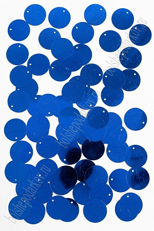 Пайетки круглые 19 мм (50 гр) SF-3070, синий