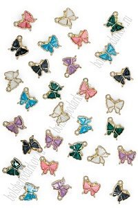 Подвеска металл "Бабочка №3" (30 шт) SF-7343, ассорти
