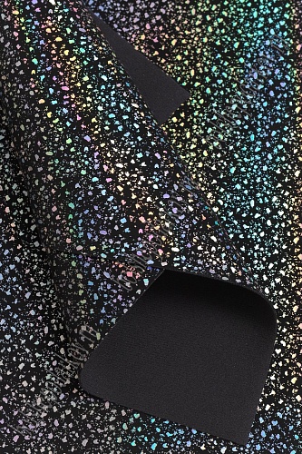 Кожзам &amp;quot;Осколки&amp;quot; А4 (5 листов) SF-5993, черный/хамелеон №14