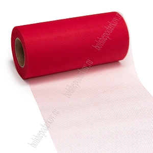 Фатин в шпульках 15 см*25 ярд (SF-603) красный №37