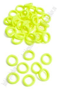 Резинки бесшовные для волос 3 см (100 шт) SF-5754, лимонный №27